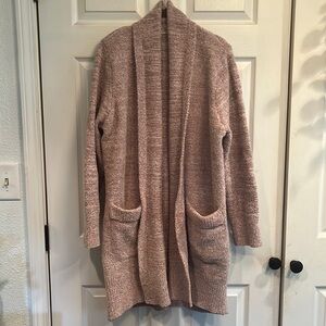 Barefoot Dreams brand size L open front cozy knit lounge sweater